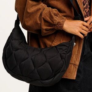 Lucy & Yak Black Quilted Crossbody Bag